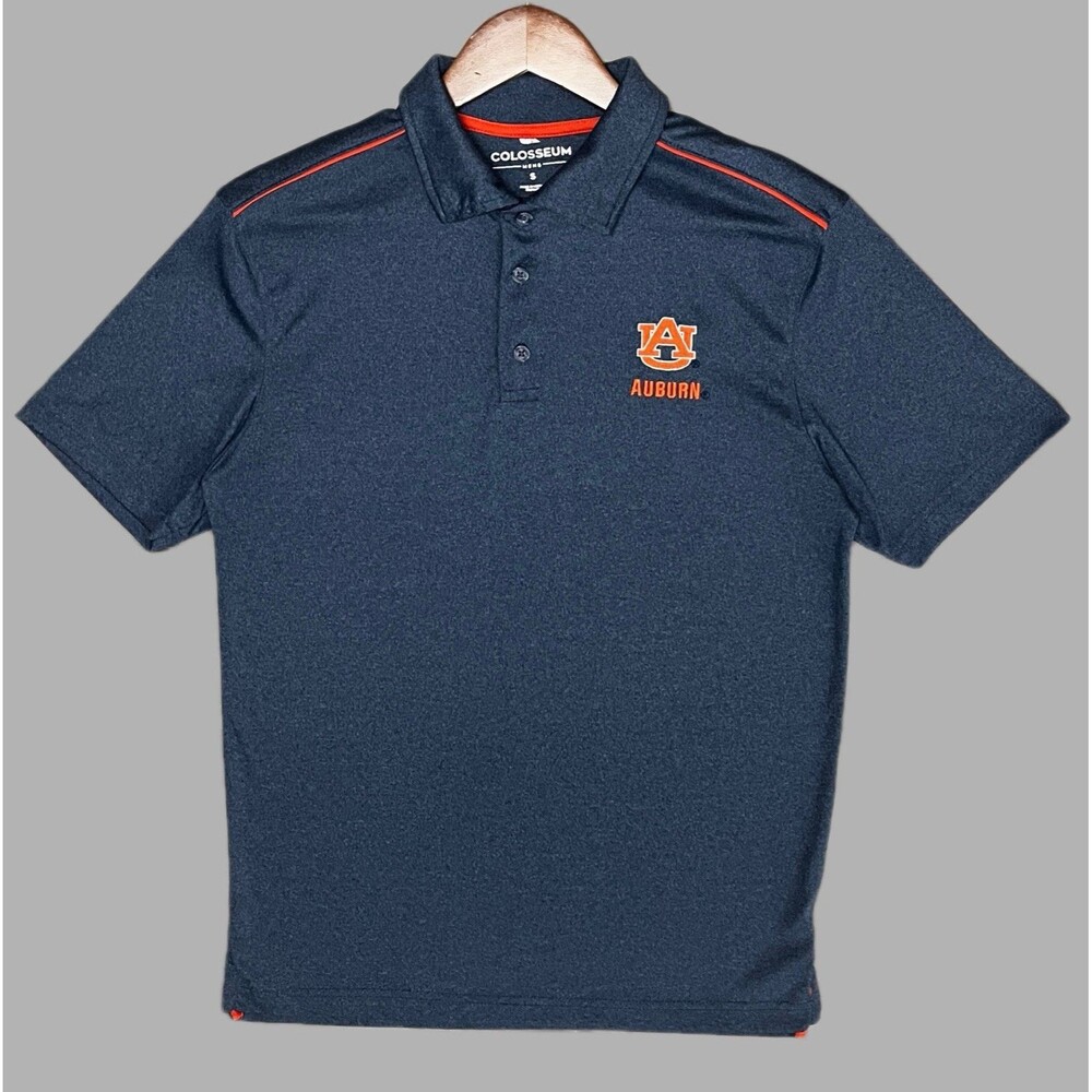 Colosseum Auburn Tigers NCAA Polo Shirt Men’s Small Blue/Orange